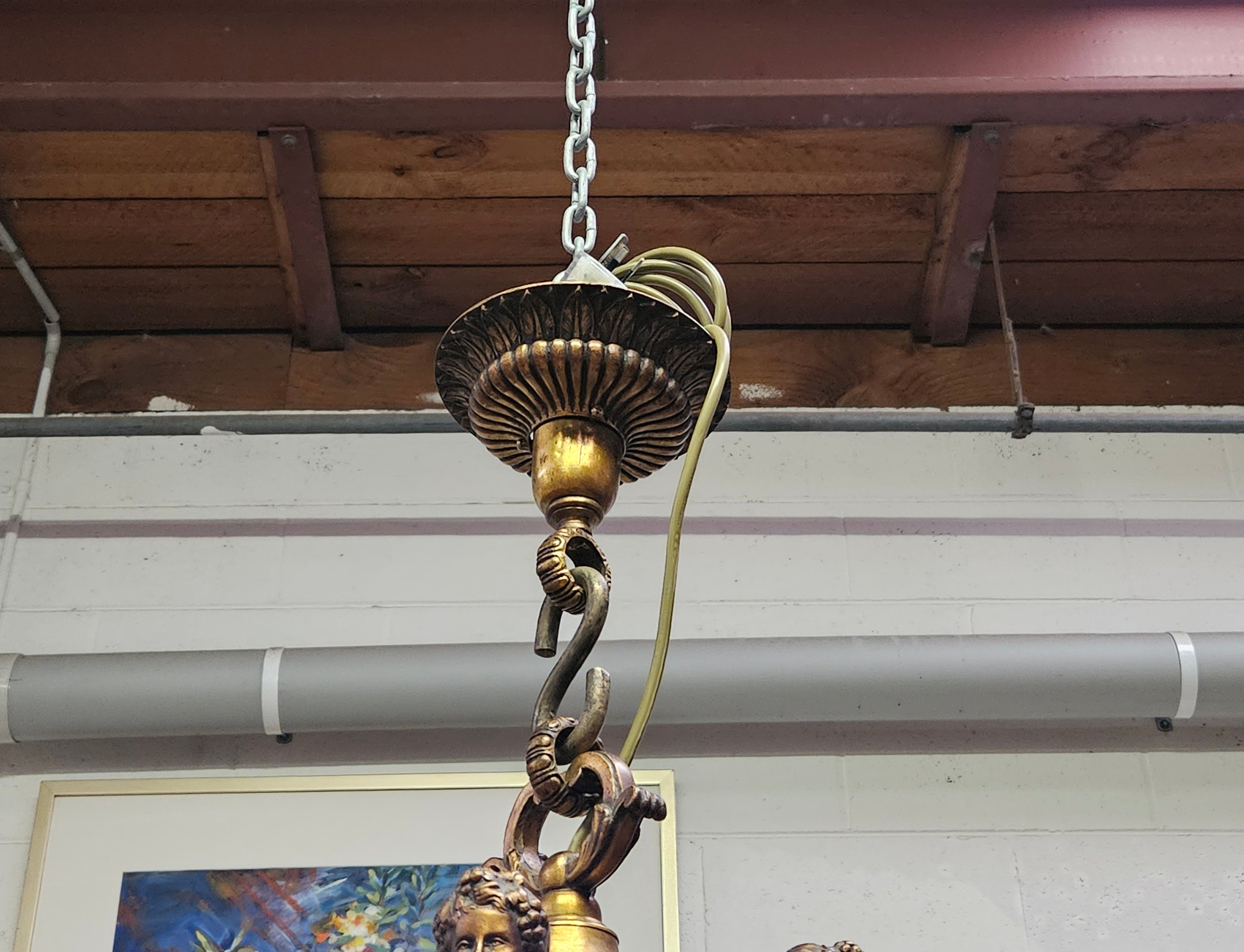Antique French Napolon III "Mazarin" Gold Bronze Eight Arm Chandelier | Antique & Vintage | Moonee Ponds Antiques | Australia Wide Delivery