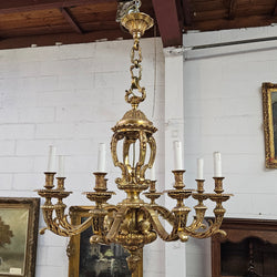 Impressive Gilt Bronze Napoleon III Style Chandelier | Antique & Vintage | Moonee Ponds Antiques | Australia Wide Delivery