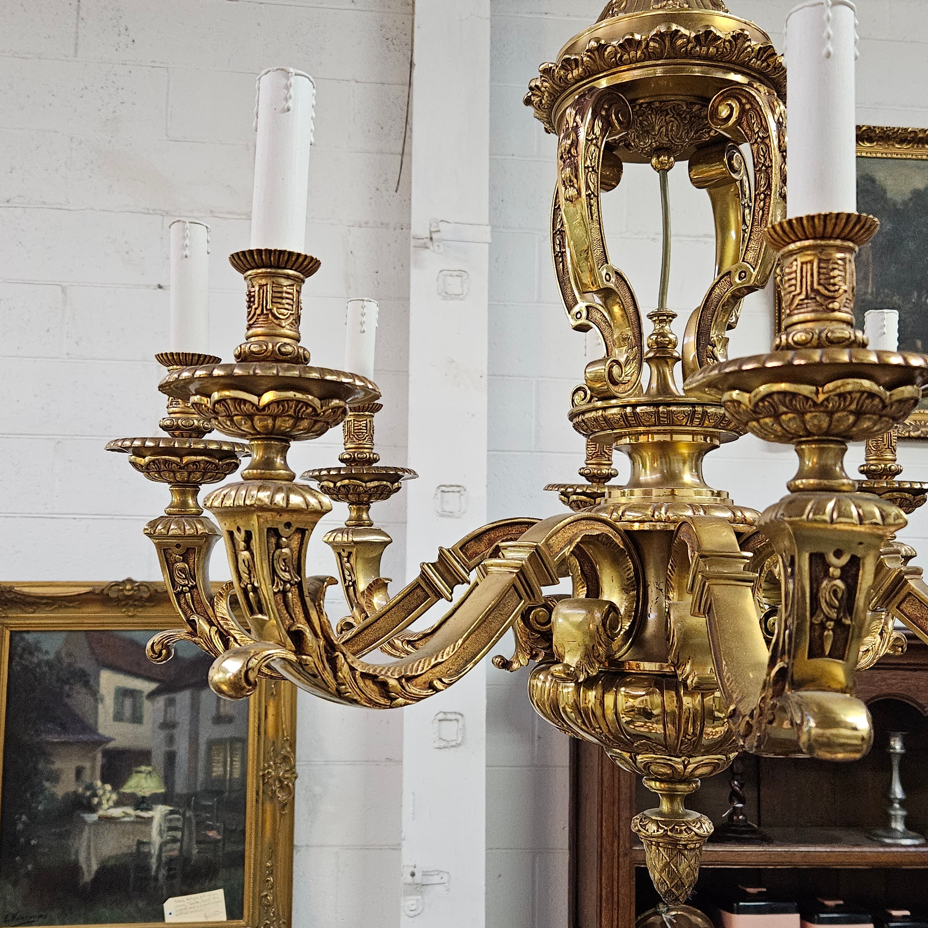 Impressive Gilt Bronze Napoleon III Style Chandelier | Antique & Vintage | Moonee Ponds Antiques | Australia Wide Delivery