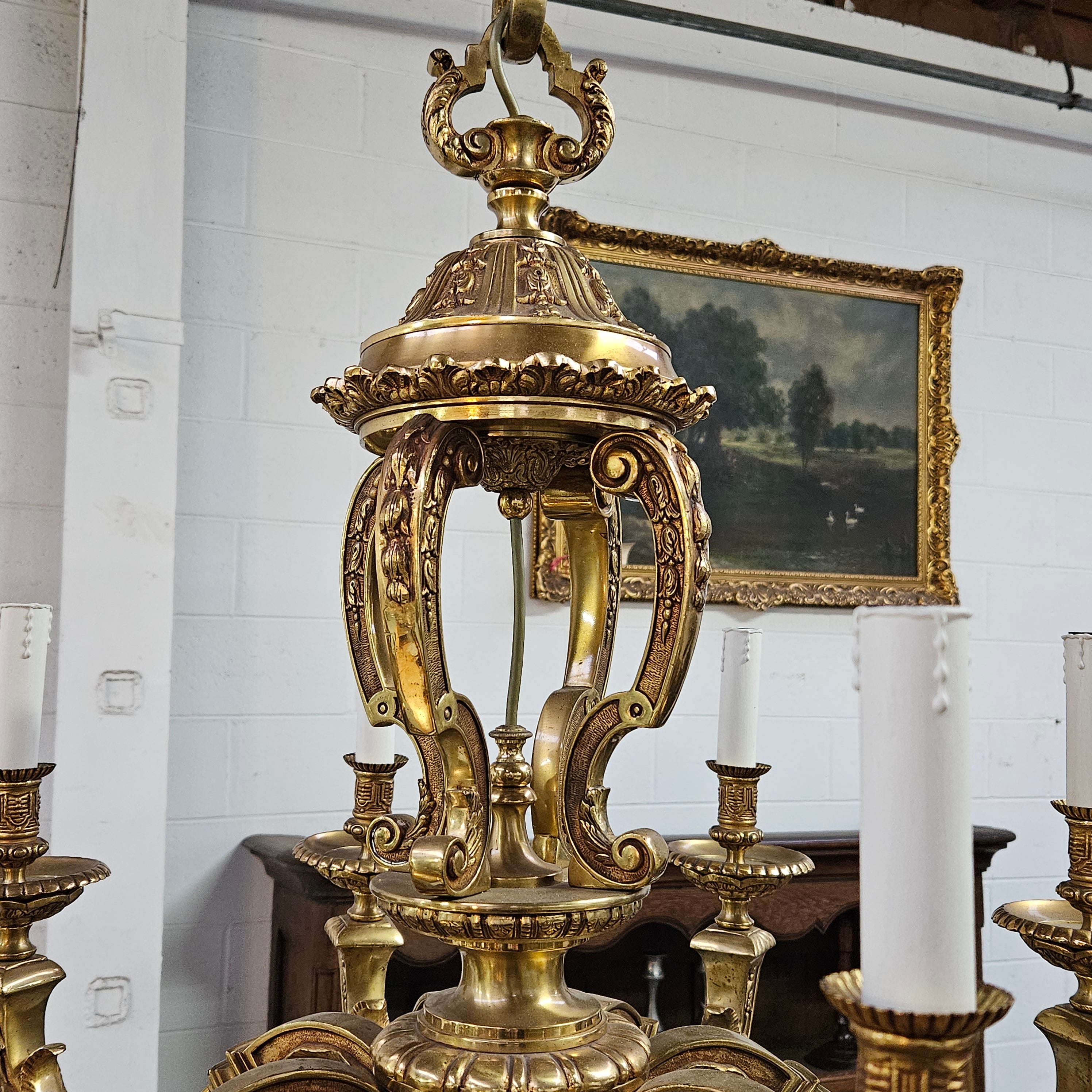 Impressive Gilt Bronze Napoleon III Style Chandelier | Antique & Vintage | Moonee Ponds Antiques | Australia Wide Delivery