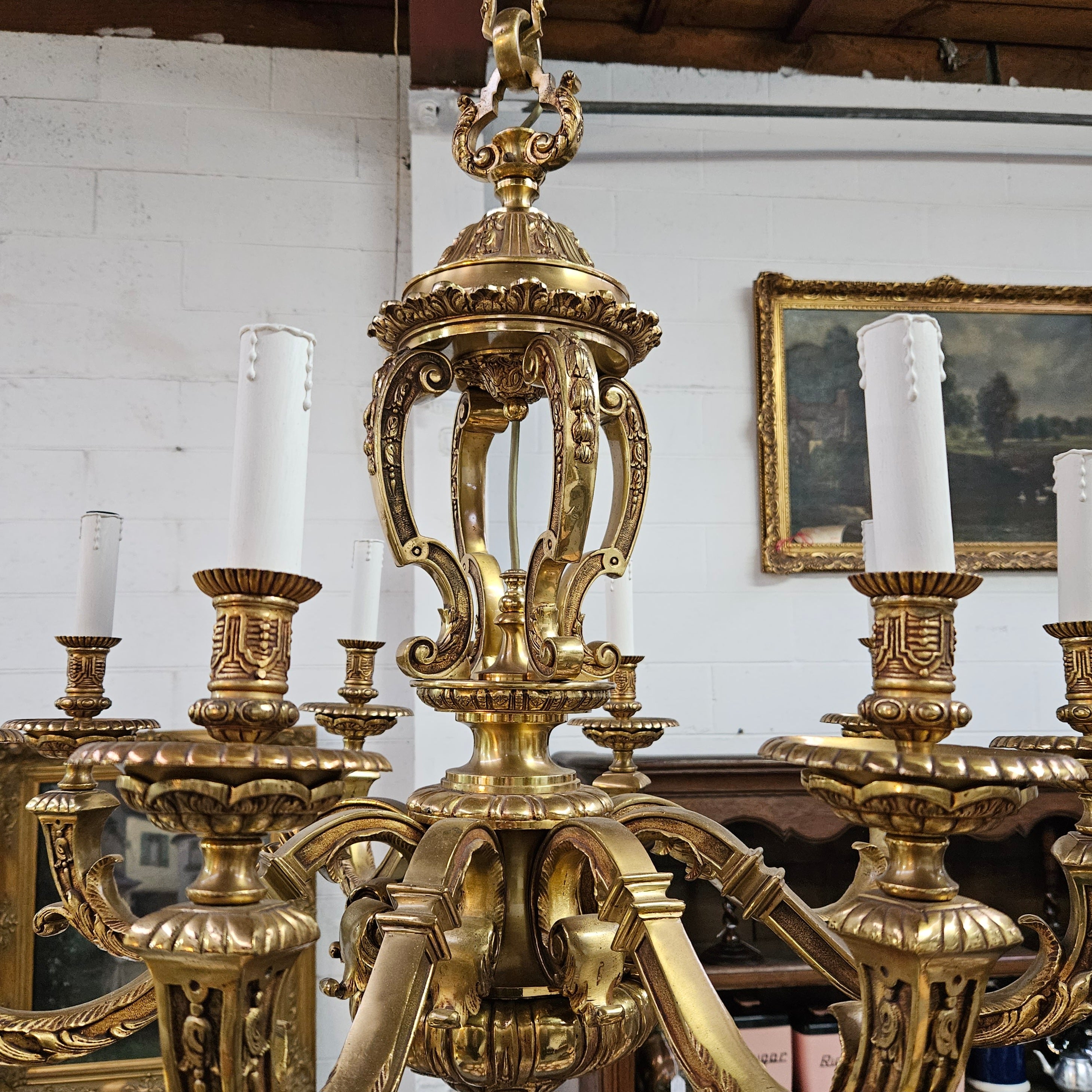 Impressive Gilt Bronze Napoleon III Style Chandelier | Antique & Vintage | Moonee Ponds Antiques | Australia Wide Delivery