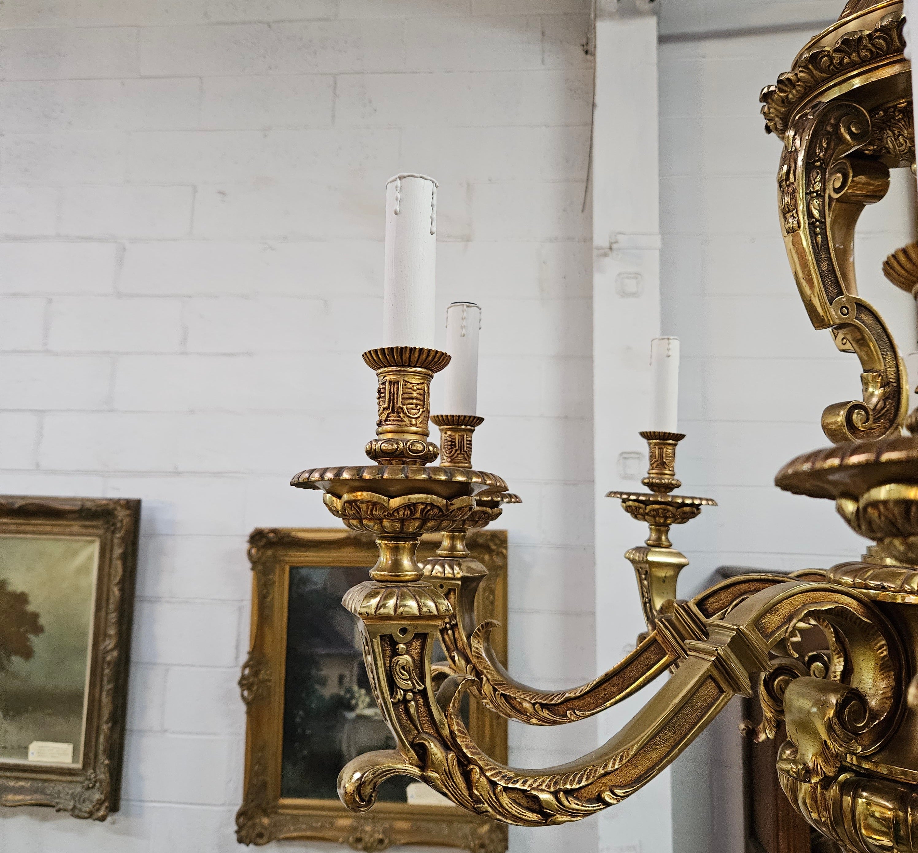 Impressive Gilt Bronze Napoleon III Style Chandelier | Antique & Vintage | Moonee Ponds Antiques | Australia Wide Delivery