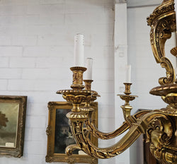 Impressive Gilt Bronze Napoleon III Style Chandelier | Antique & Vintage | Moonee Ponds Antiques | Australia Wide Delivery