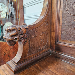 Fabulous 19th Century French Walnut Hall Seat