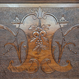 Fabulous 19th Century French Walnut Hall Seat
