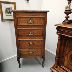 Elegant French Oak Louis XV Style Four Drawer Chest of Drawers | Antique & Vintage | Moonee Ponds Antiques | Australia Wide Delivery