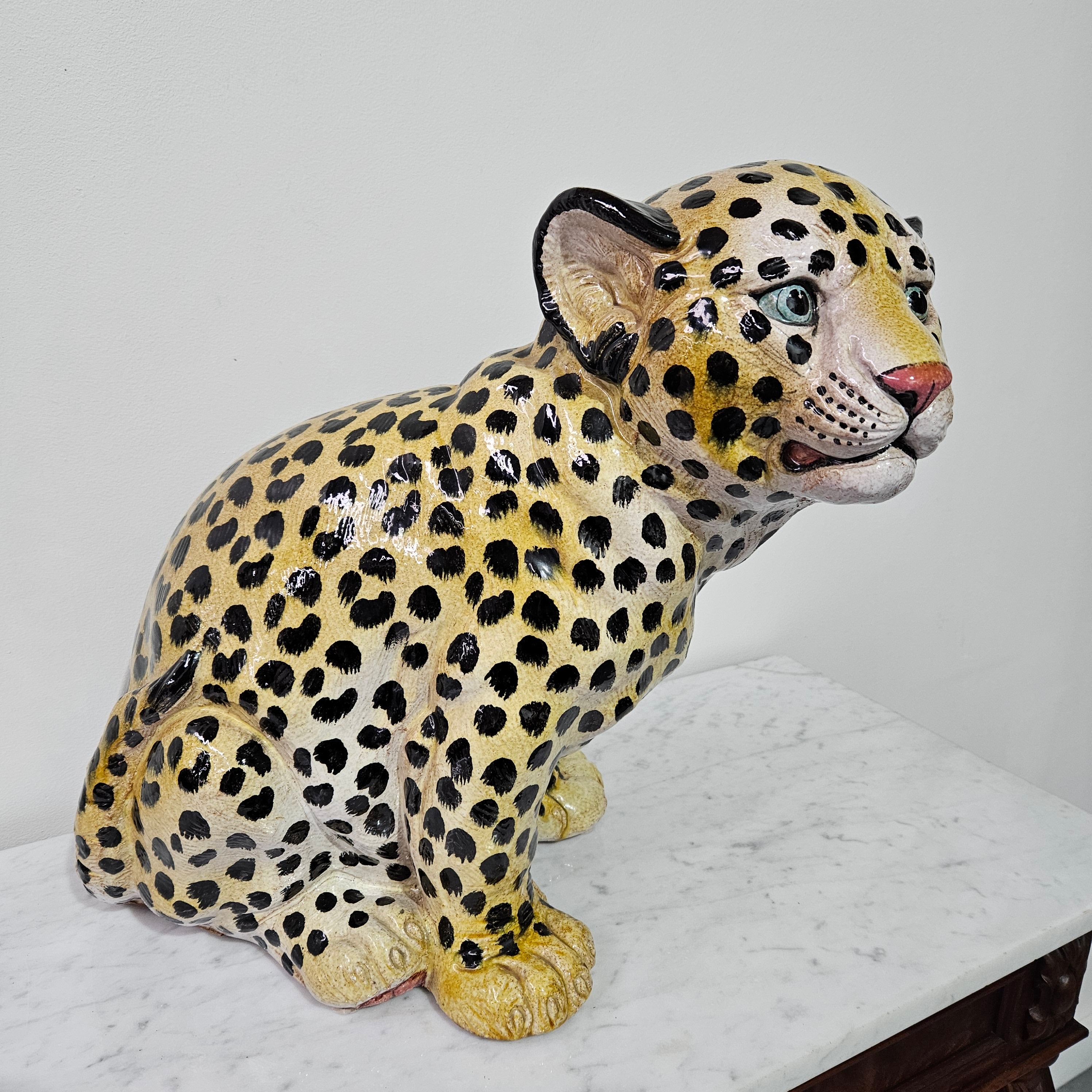 Large Vintage Terracotta Young Leopard | Antique & Vintage | Moonee Ponds Antiques | Australia Wide Delivery