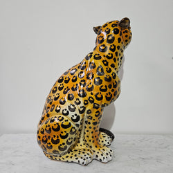 Stunning Vintage Italian Terra Cotta Roaring Leopard | Antique & Vintage | Moonee Ponds Antiques | Australia Wide Delivery