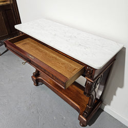 Hard to Find Louis XV Walnut & Marble Top Console Table | Antique & Vintage | Moonee Ponds Antiques | Australia Wide Delivery
