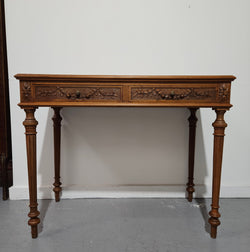 Beautifully Carved French Louis XVI Style Console Table or Desk | Antique & Vintage | Moonee Ponds Antiques | Australia Wide Delivery