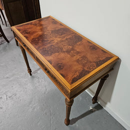 Beautifully Carved French Louis XVI Style Console Table or Desk