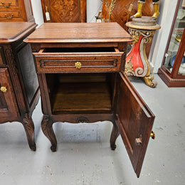 Pair of Hard to Find French Louis XV Style Bedside Cabinets