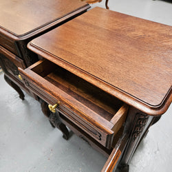 Pair of Hard to Find French Louis XV Style Bedside Cabinets | Antique & Vintage | Moonee Ponds Antiques | Australia Wide Delivery