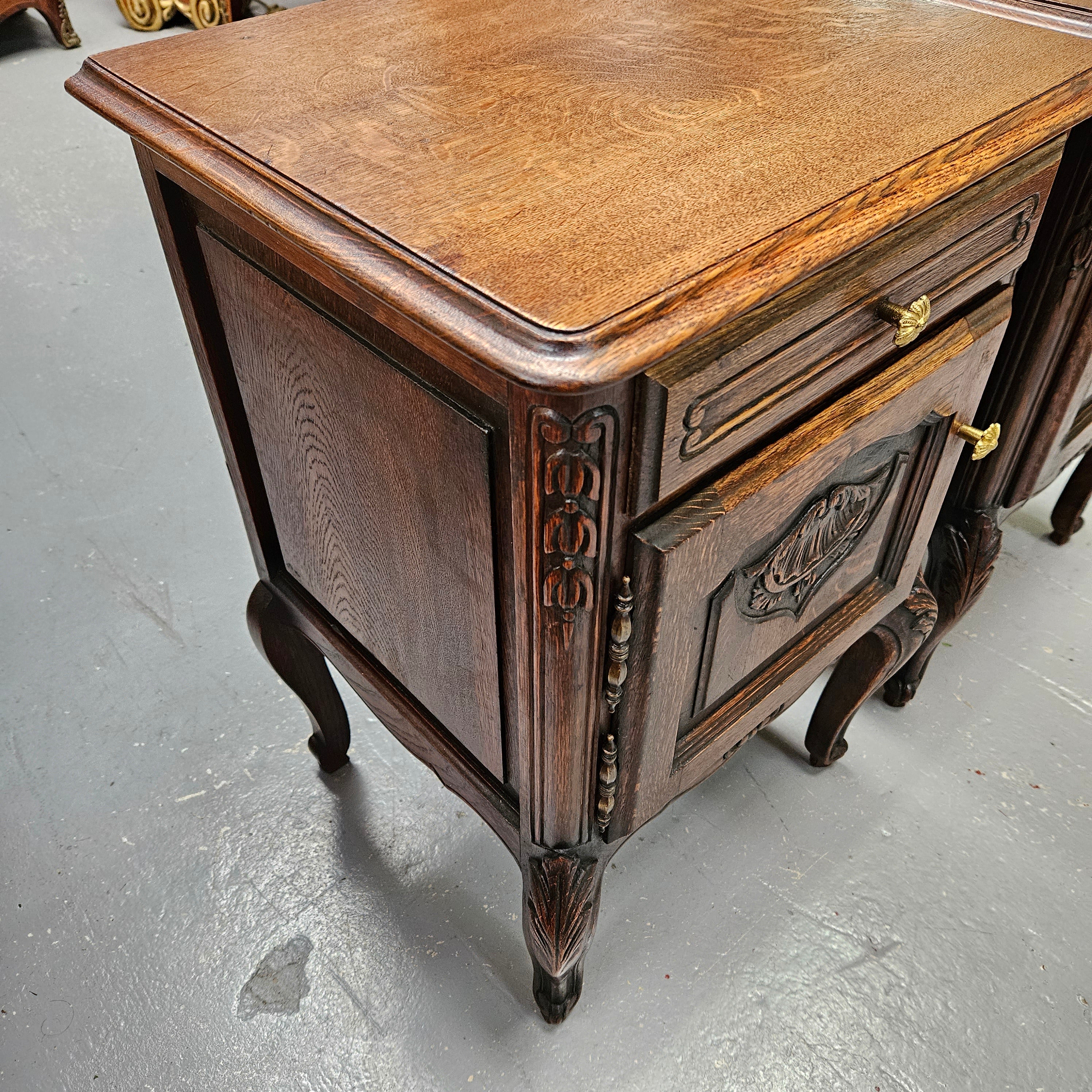 Pair of Hard to Find French Louis XV Style Bedside Cabinets | Antique & Vintage | Moonee Ponds Antiques | Australia Wide Delivery