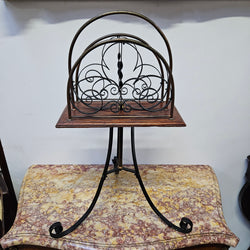 Charming Wrought Iron Magazine Holder | Antique & Vintage | Moonee Ponds Antiques | Australia Wide Delivery