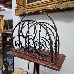Charming Wrought Iron Magazine Holder | Antique & Vintage | Moonee Ponds Antiques | Australia Wide Delivery