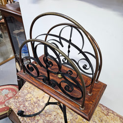 Charming Wrought Iron Magazine Holder | Antique & Vintage | Moonee Ponds Antiques | Australia Wide Delivery