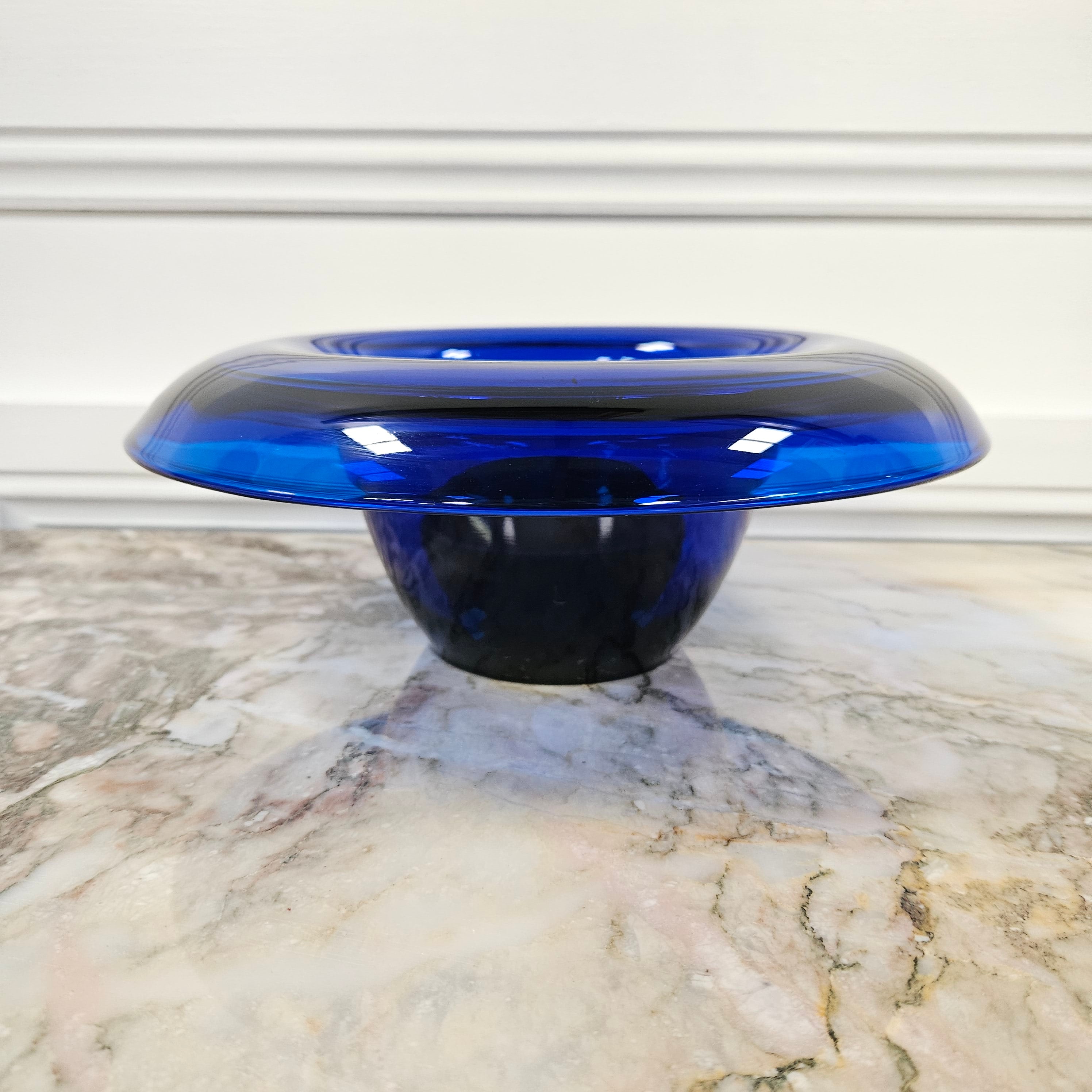 Art Deco Bristol Blue Float Bowl | Antique & Vintage | Moonee Ponds Antiques | Australia Wide Delivery