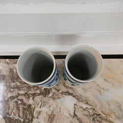 Pair Of Edwardian Wedgewood Cylindrical Vases | Antique & Vintage | Moonee Ponds Antiques | Australia Wide Delivery