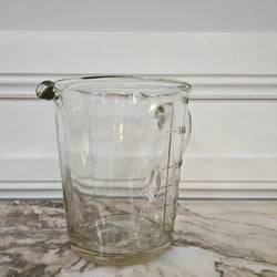 Vintage Solid Glass Measuring Jug | Antique & Vintage | Moonee Ponds Antiques | Australia Wide Delivery