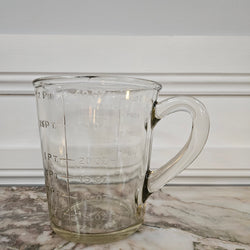 Vintage Solid Glass Measuring Jug | Antique & Vintage | Moonee Ponds Antiques | Australia Wide Delivery