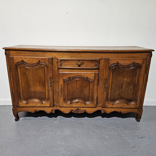 19th Century French Oak Three Door Sideboard