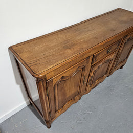 19th Century French Oak Three Door Sideboard