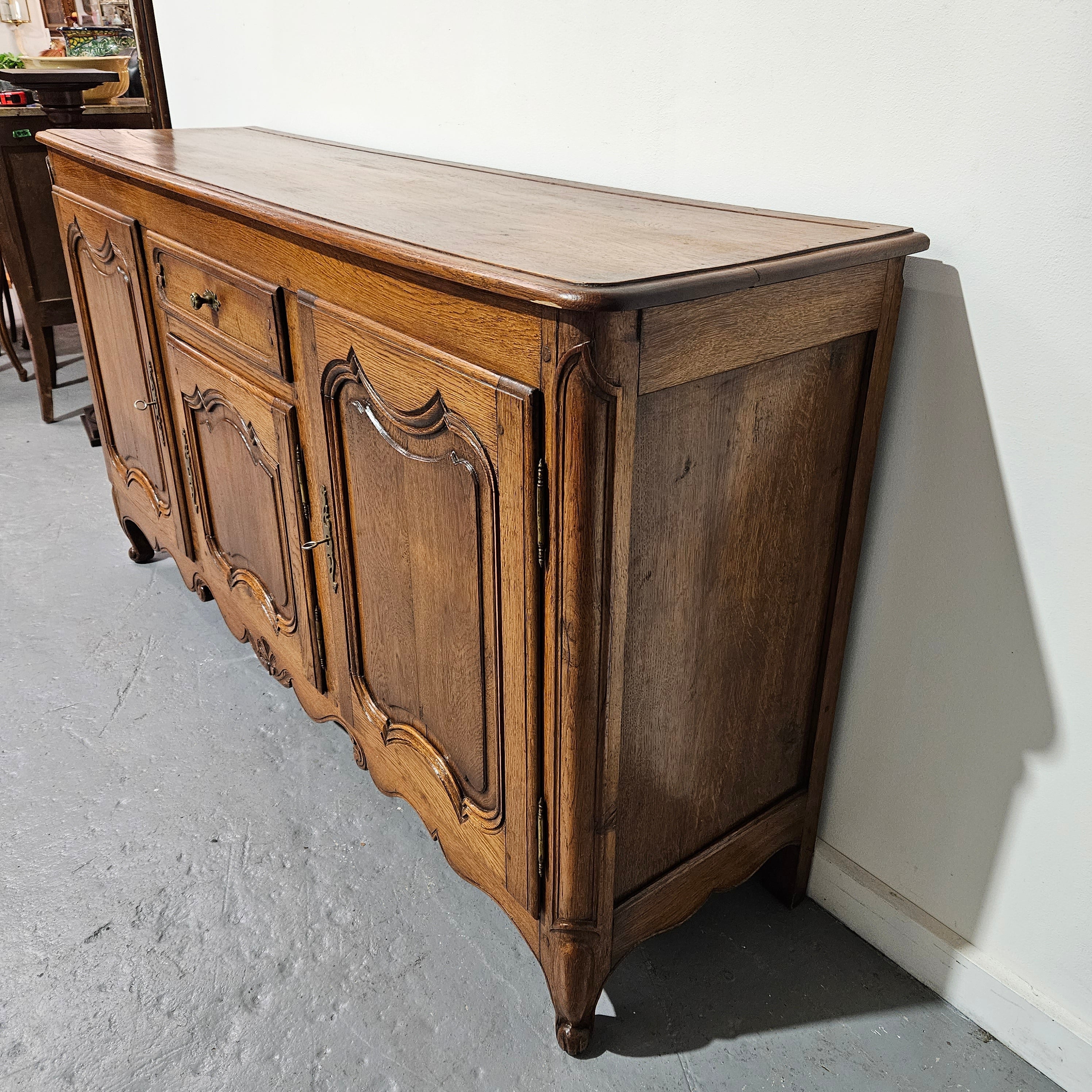 19th Century French Oak Three Door Sideboard | Antique & Vintage | Moonee Ponds Antiques | Australia Wide Delivery