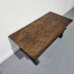 Rustic French Oak Coffee Table With Two Drawers | Antique & Vintage | Moonee Ponds Antiques | Australia Wide Delivery
