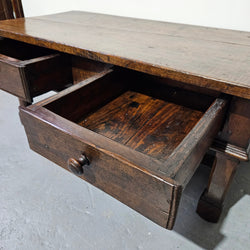 Rustic French Oak Coffee Table With Two Drawers | Antique & Vintage | Moonee Ponds Antiques | Australia Wide Delivery