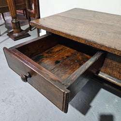 Rustic French Oak Coffee Table With Two Drawers | Antique & Vintage | Moonee Ponds Antiques | Australia Wide Delivery
