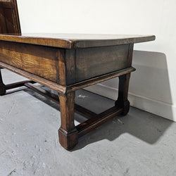Rustic French Oak Coffee Table With Two Drawers | Antique & Vintage | Moonee Ponds Antiques | Australia Wide Delivery