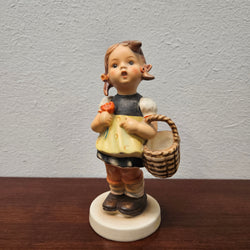 Hummel Girl with Basket Figurine "Sister". | Antique & Vintage | Moonee Ponds Antiques | Australia Wide Delivery