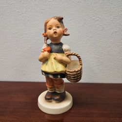 Hummel Girl with Basket Figurine "Sister". | Antique & Vintage | Moonee Ponds Antiques | Australia Wide Delivery