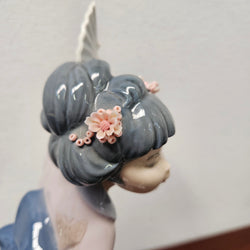 Stunning Lladro Geisha Dancing Girl with fans. | Antique & Vintage | Moonee Ponds Antiques | Australia Wide Delivery