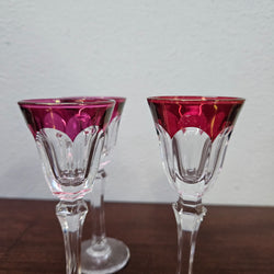 Set of 7 attractive Stemmed Liqueur Glasses | Antique & Vintage | Moonee Ponds Antiques | Australia Wide Delivery