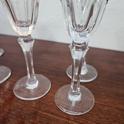 Set of 7 attractive Stemmed Liqueur Glasses | Antique & Vintage | Moonee Ponds Antiques | Australia Wide Delivery