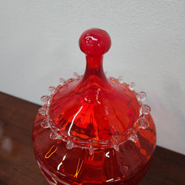 Vintage Italian Glass Apothecary Jar