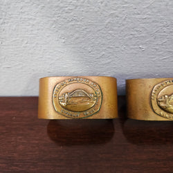 Pair of Vintage Sydney Harbour Bridge Opening Serviette Rings | Antique & Vintage | Moonee Ponds Antiques | Australia Wide Delivery