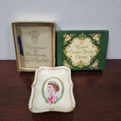 Royal Crown Derby Commerative of Coronation of Queen Elizabeth 2nd. | Antique & Vintage | Moonee Ponds Antiques | Australia Wide Delivery
