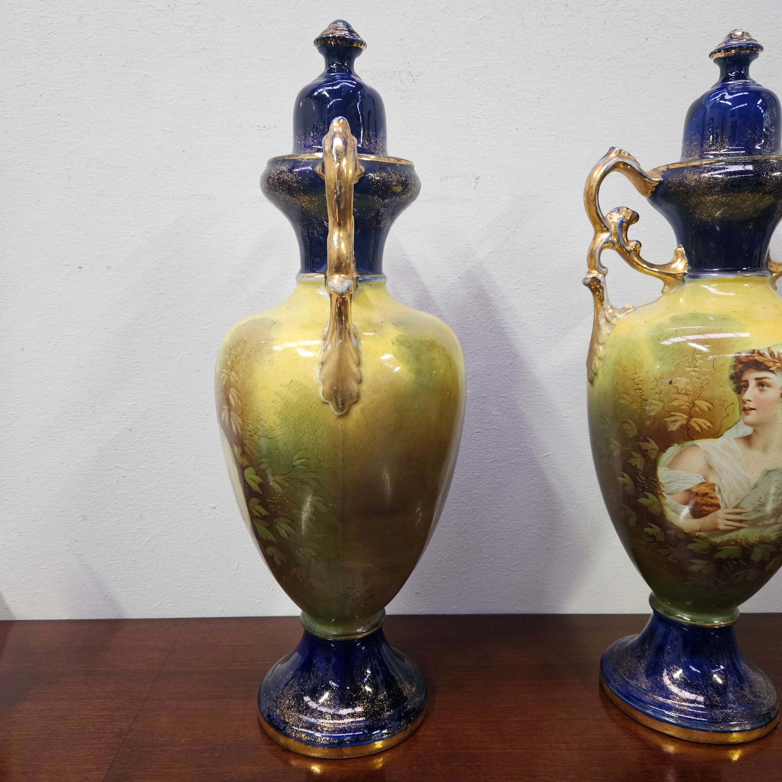 Stunning Pair of Decorative Victorian Vases. | Antique & Vintage | Moonee Ponds Antiques | Australia Wide Delivery