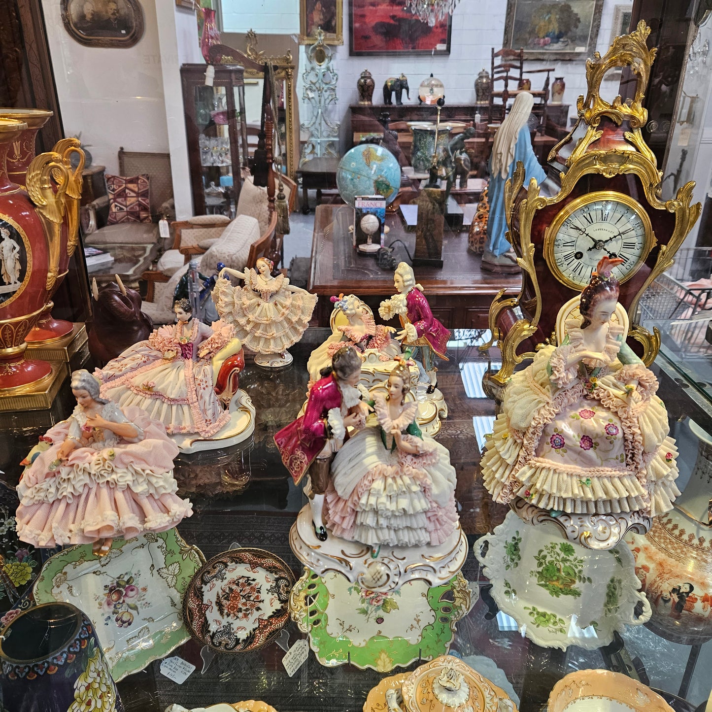 Assortment of Beautiful Dresden Figurines - Prices Starting From $245
