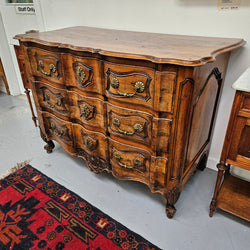 French Walnut Louis XV Style Stunning Chest of Three Drawers | Antique & Vintage | Moonee Ponds Antiques | Australia Wide Delivery
