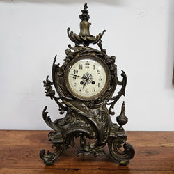 Bronze 19th Century Mantle Clock | Antique & Vintage | Moonee Ponds Antiques | Australia Wide Delivery