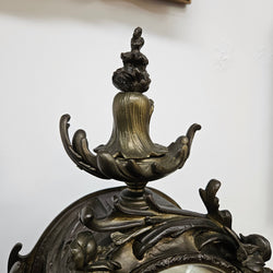 Bronze 19th Century Mantle Clock | Antique & Vintage | Moonee Ponds Antiques | Australia Wide Delivery
