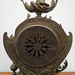 Bronze 19th Century Mantle Clock | Antique & Vintage | Moonee Ponds Antiques | Australia Wide Delivery