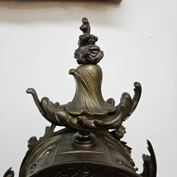 Bronze 19th Century Mantle Clock | Antique & Vintage | Moonee Ponds Antiques | Australia Wide Delivery