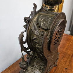 Bronze 19th Century Mantle Clock | Antique & Vintage | Moonee Ponds Antiques | Australia Wide Delivery