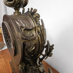 Bronze 19th Century Mantle Clock | Antique & Vintage | Moonee Ponds Antiques | Australia Wide Delivery