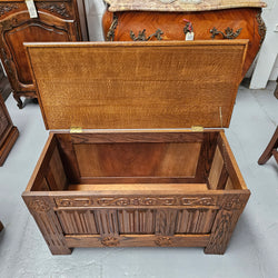 French Provincial Oak Blanket Box | Antique & Vintage | Moonee Ponds Antiques | Australia Wide Delivery